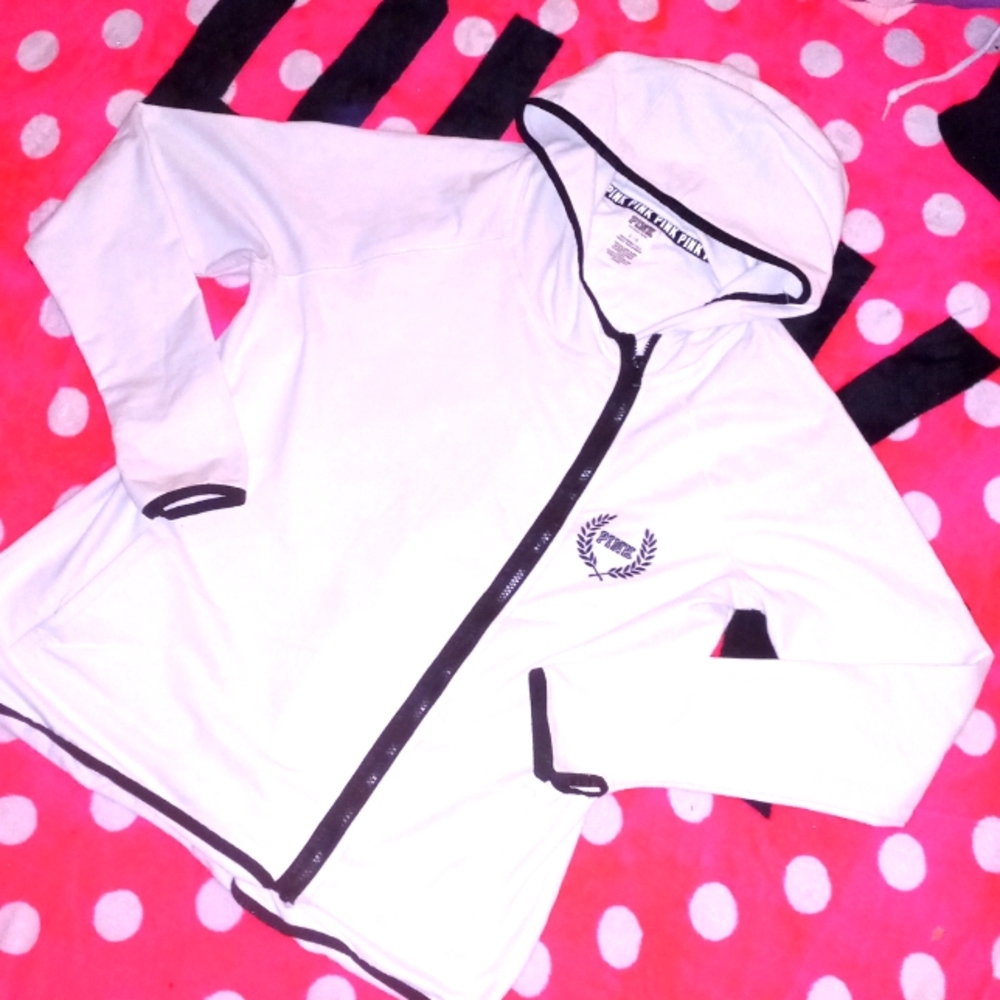 VS PINK FULL ZIP JACKET